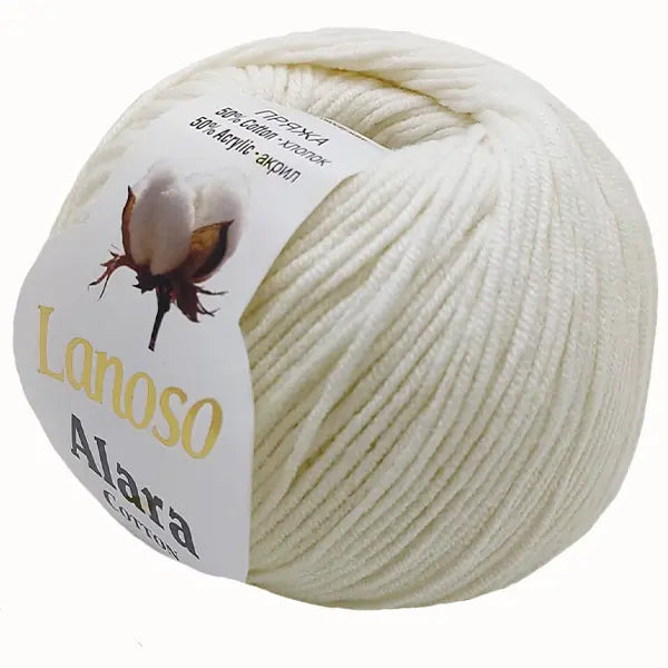 Lanoso Alara 902 Kemik 50 g 140 m örgü ipliği