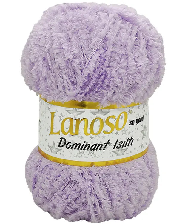 Lanoso Dominant Işıltı 947 Lila Simli Peluş Örgü İpi 100 g