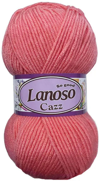 Lanoso Cazz 933 Koyu Pembe Akrilik Örgü İpi 100 g