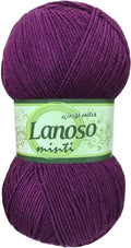 Lanoso Minti 986 Mürdüm Akrilik Örgü İpi 100 g