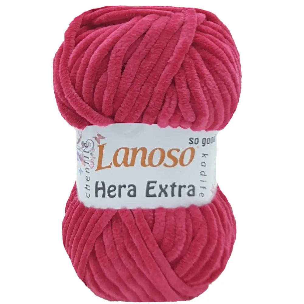 Lanoso Hera Extra 948 Fuşya Kadife Örgü İpi 100 g
