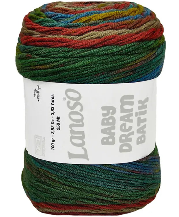 Lanoso Baby Dream Antipilling Batik 738 Batik Bebek Örgü İpi 100 g