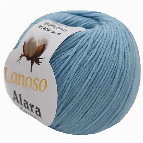 Lanoso Alara 981 Bebe Mavi 50 g 140 m örgü ipliği