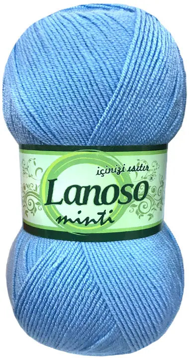 Lanoso Minti 940 Bebe Mavi Akrilik Örgü İpi 100 g