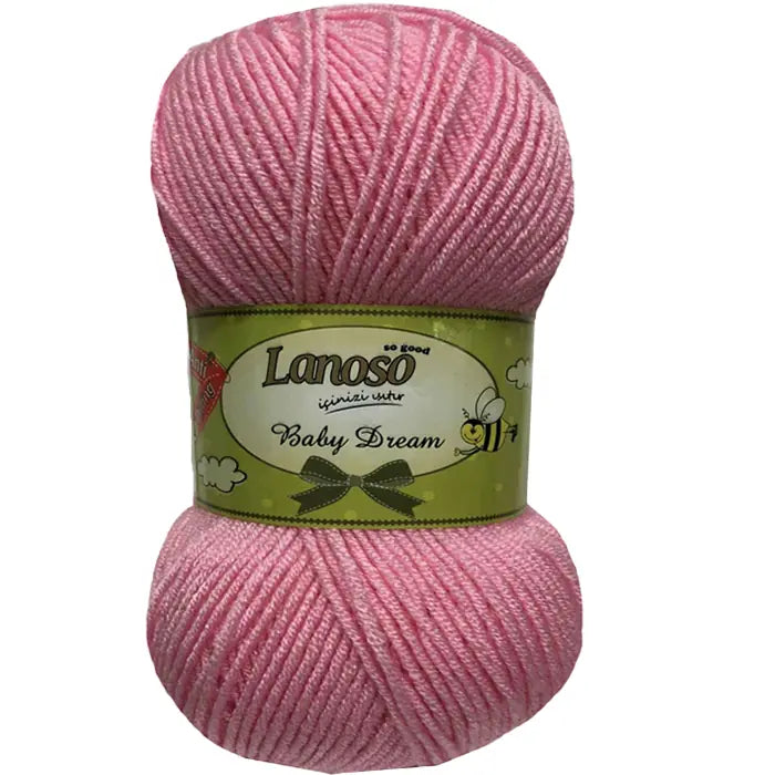 Lanoso Baby Dream Antipilling 933 Pembe Midye Bebek Örgü İpi 100 g