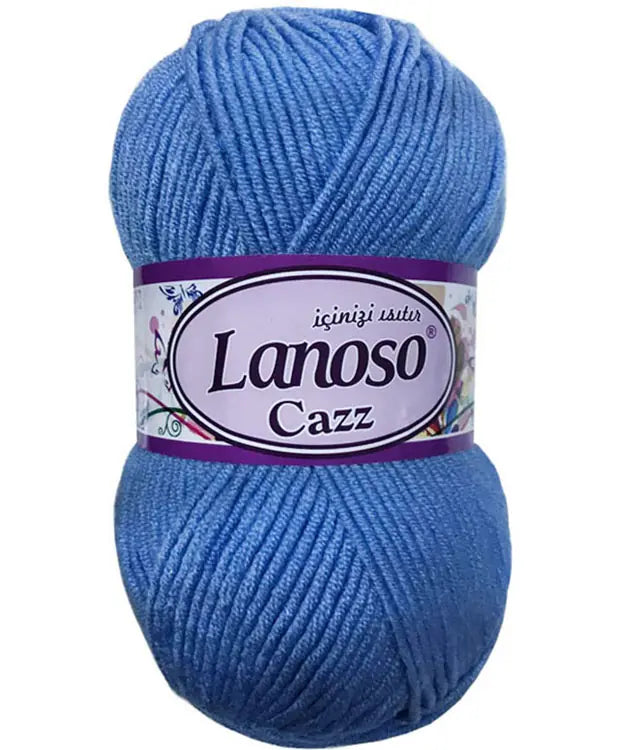 Lanoso Cazz 940 Açık Mavi Akrilik Örgü İpi 100 g