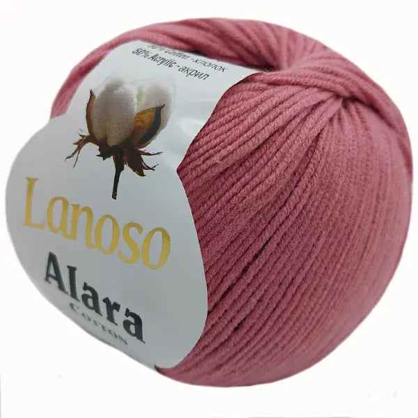 Lanoso Alara 928 Gül Kurusu 50 g 140 m örgü ipliği
