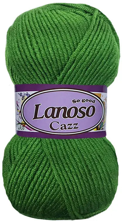 Lanoso Cazz 935 Çimen Yeşili Akrilik Örgü İpi 100 g