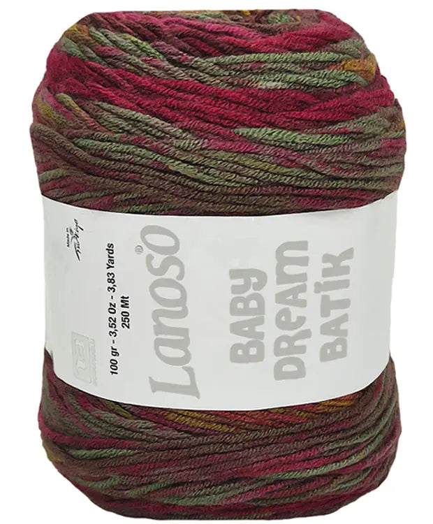 Lanoso Baby Dream Antipilling Batik 737 Batik Bebek Örgü İpi 100 g