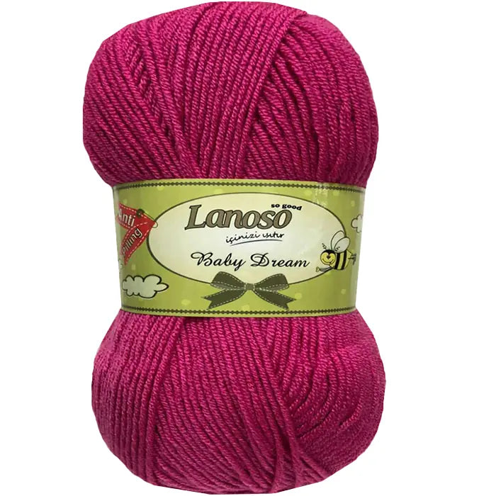 Lanoso Baby Dream Antipilling 948 Fuşya Bebek Örgü İpi 100 g
