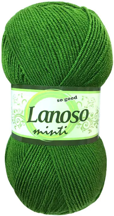 Lanoso Minti 935 Çimen Yeşili Akrilik Örgü İpi 100 g