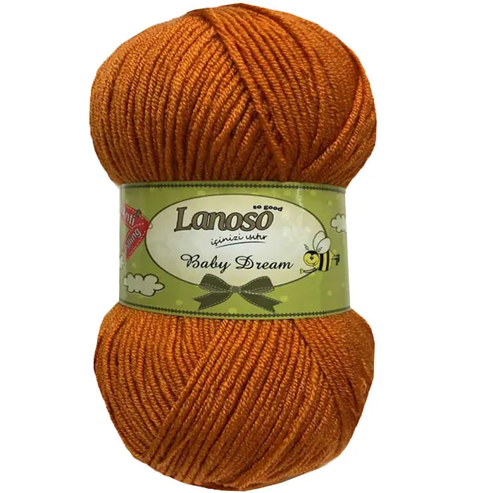 Lanoso Baby Dream Antipilling 1906 Mercan Bebek Örgü İpi 100 g