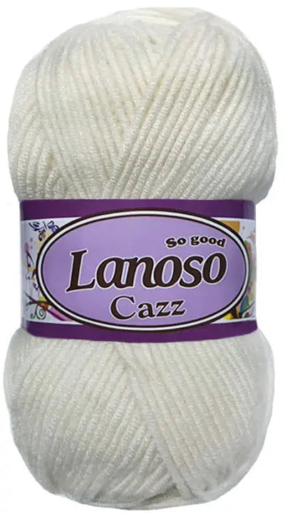 Lanoso Cazz 997 Çok Açık Bej Akrilik Örgü İpi 100 g