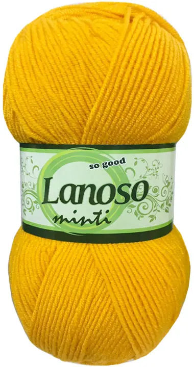Lanoso Minti 913 Yumurta Sarısı Akrilik Örgü İpi 100 g