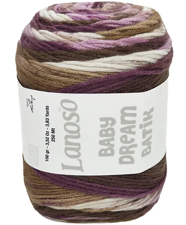 Lanoso Baby Dream Antipilling Batik 739 Batik Bebek Örgü İpi 100 g