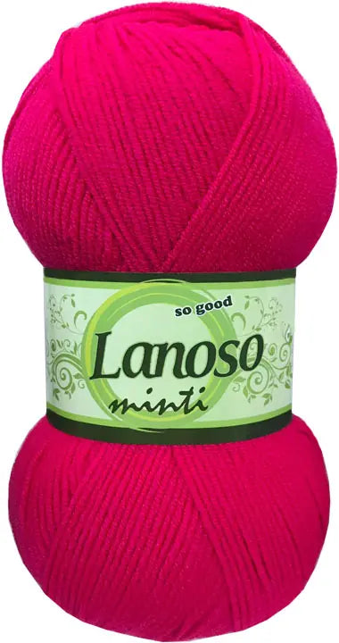 Lanoso Minti 948 Koyu Fuşya Akrilik Örgü İpi 100 g