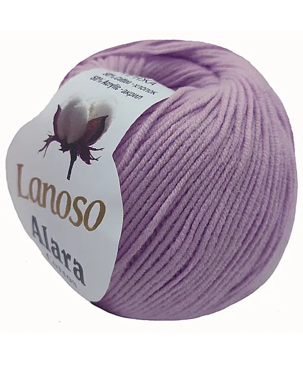 Lanoso Alara 947 Lila 50 g 140 m örgü ipliği