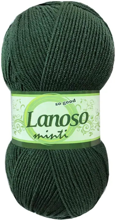 Lanoso Minti 929 Asker Yeşili Akrilik Örgü İpi 100 g