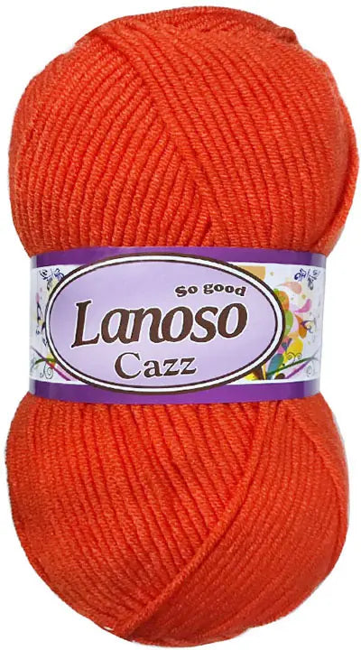 Lanoso Cazz 906 Kiremit Akrilik Örgü İpi 100 g