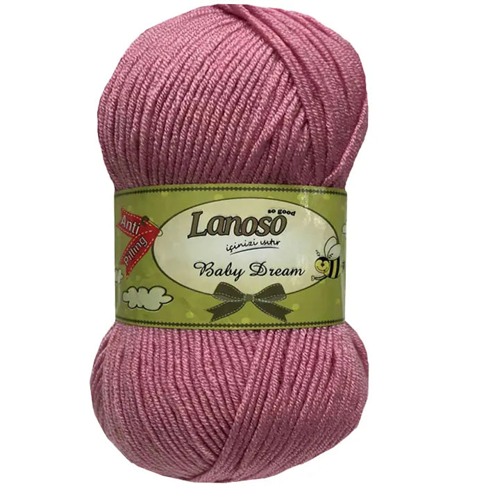 Lanoso Baby Dream Antipilling 928 Gül Kurusu Bebek Örgü İpi 100 g