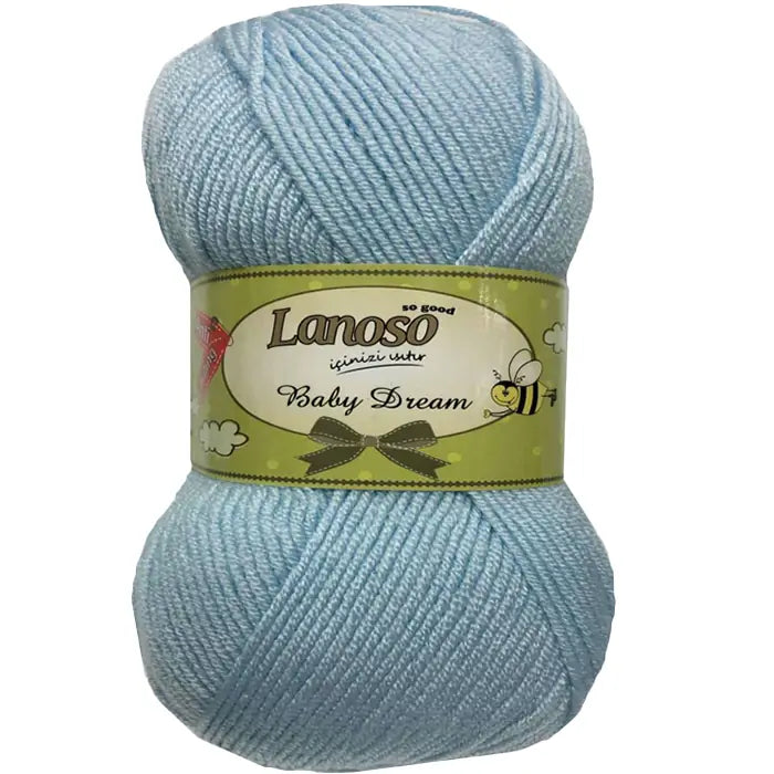 Lanoso Baby Dream Antipilling 981 Bebe Mavi Bebek Örgü İpi 100 g