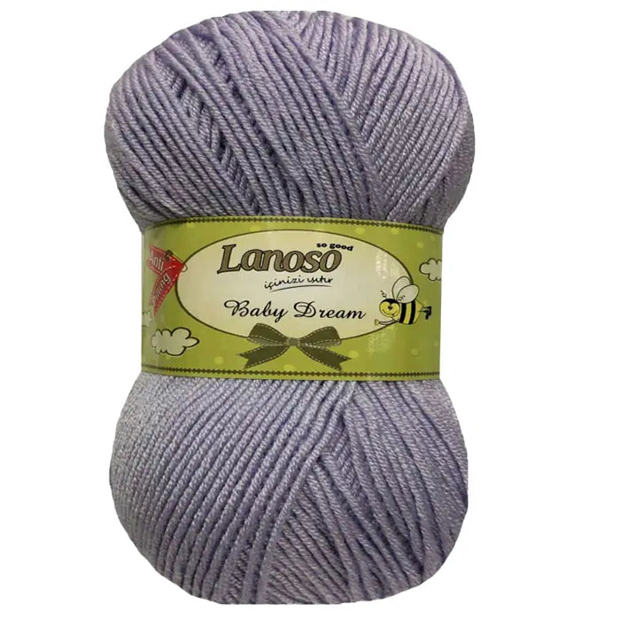 Lanoso Baby Dream Antipilling 947 Lila Bebek Örgü İpi 100 g