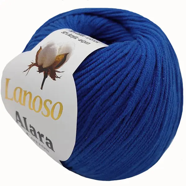 Lanoso Alara 954 Saks Mavisi 50 g 140 m örgü ipliği