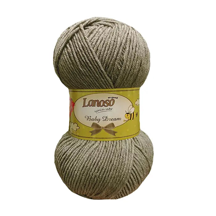 Lanoso Baby Dream Antipilling 952 Gri Bebek Örgü İpi 100 g