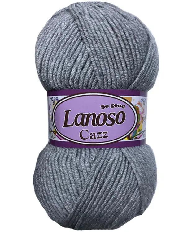 Lanoso Cazz 951 Açık Gri Akrilik Örgü İpi 100 g