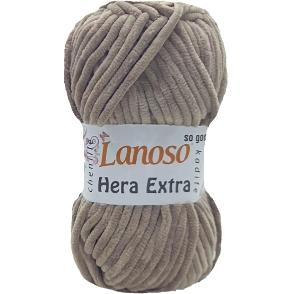 Lanoso Hera Extra 909 Taş Rengi Kadife Örgü İpi 100 g
