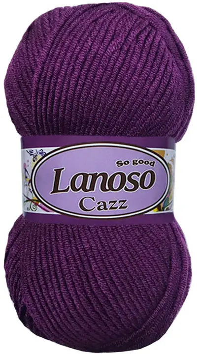 Lanoso Cazz 986 Açık Mürdüm Akrilik Örgü İpi 100 g