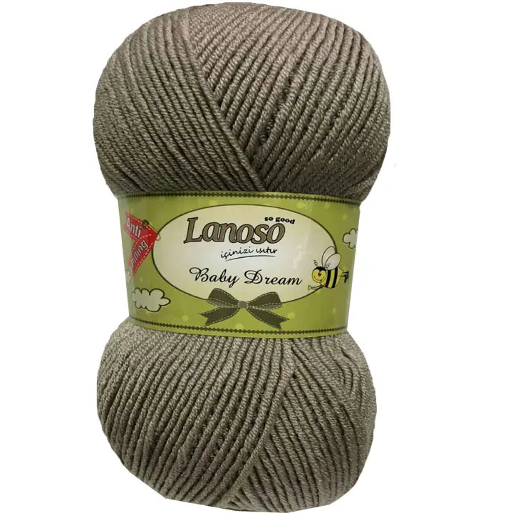 Lanoso Baby Dream Antipilling 909 Taş Rengi Bebek Örgü İpi 100 g