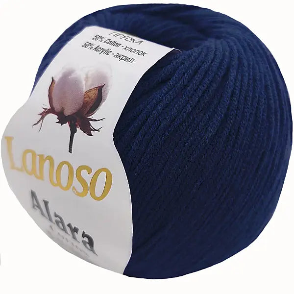 Lanoso Alara 958 Lacivert 50 g 140 m örgü ipliği