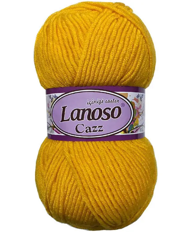 Lanoso Cazz 913 Yumurta Sarısı Akrilik Örgü İpi 100 g