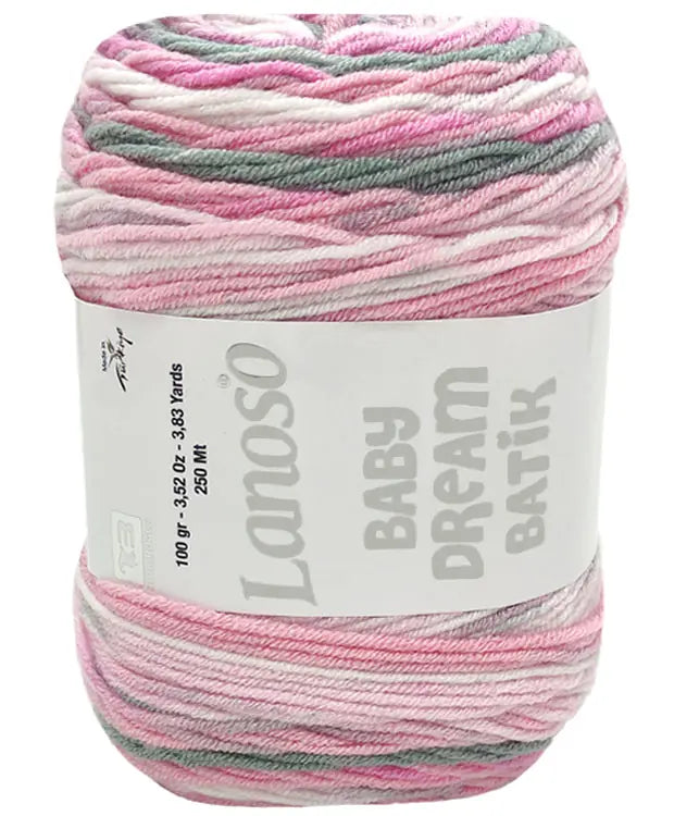 Lanoso Baby Dream Antipilling Batik 749 Batik Bebek Örgü İpi 100 g