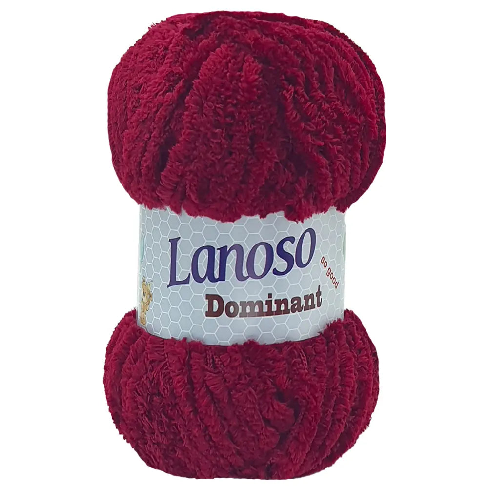 Lanoso Dominant 957 Bordo 100 g 75 m örgü ipliği