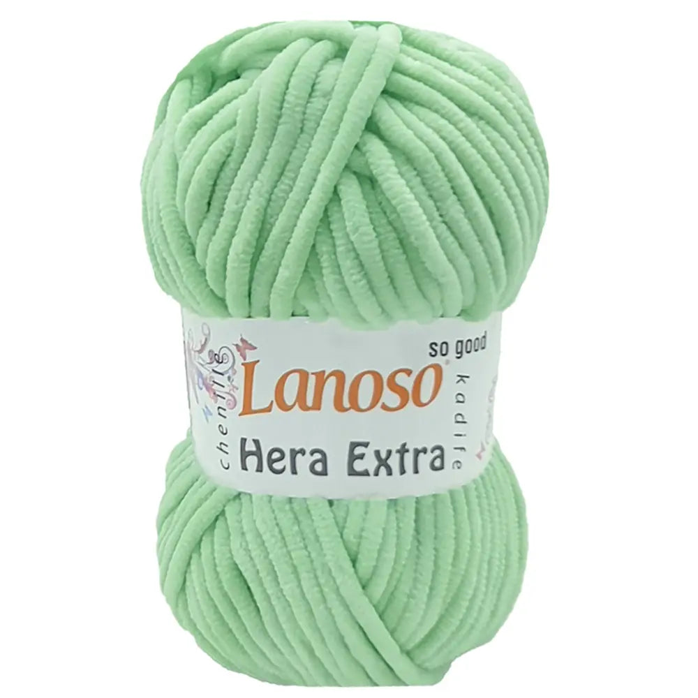 Lanoso Hera Extra 1919 Su Yeşili Kadife Örgü İpi 100 g