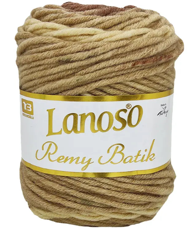 Lanoso Remy Batik 801 Batik Yün Karışımlı Örgü İpi 100 g