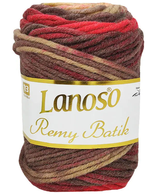 Lanoso Remy Batik 803 Batik Yün Karışımlı Örgü İpi 100 g