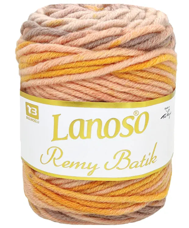 Lanoso Remy Batik 804 Batik Yün Karışımlı Örgü İpi 100 g