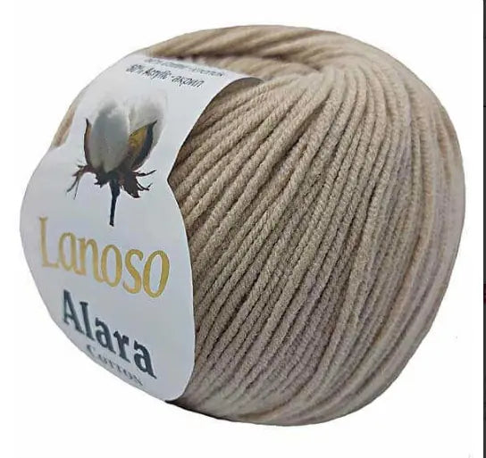 Lanoso Alara 905 Bej 50 g 140 m örgü ipliği